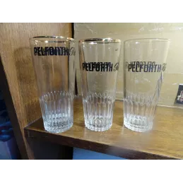 3 VERRES  PELFORTH PALE 25CL  DIFFERENTS HT 14.80CM ET 14.70CM