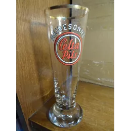 1 VERRE EMAILLE  MEIRESONNE CELTA PILS 25/30CL HT 19.50CM