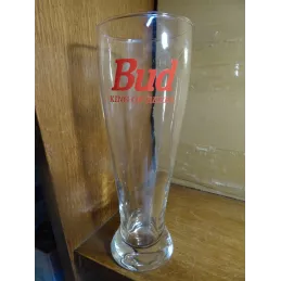 1 VERRE  BUD 50CL HT 23CM