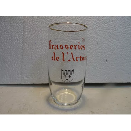 1 VERRE BRASSERIE DE L'ARTOIS 25CL HT 12CM