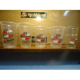 5 GOBELETS KRONENBOURG 40CL,30CL,30CL,30CL, 25cl