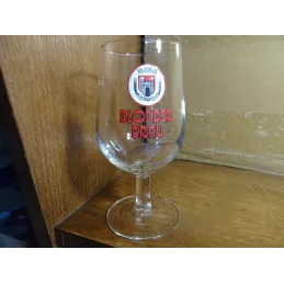 1 VERRE BLONDER BRAU 25CL HT.15.40CM BRASSERIE ARTESIENNE  ST OMER