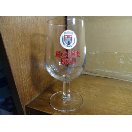 1 VERRE BLONDER BRAU 25CL HT.15.40CM BRASSERIE ARTESIENNE  ST OMER