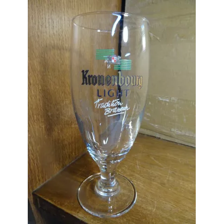 1 VERRE KRONENBOURG LIGHT 25CL HT.17.10CM