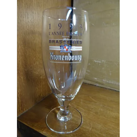 1 VERRE KRONENBOURG 25CL HT 17.10CM ANNEE 1995