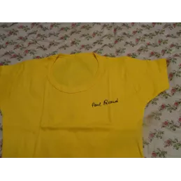 TEE SHIRT  PAUL RICARD JAUNE  PETITE TAILLE