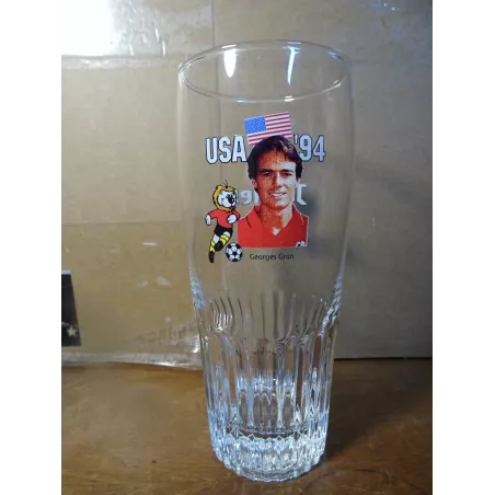 1 VERRE JUPILER  25CL HT 15CM  USA 94 GEORGES GRUN