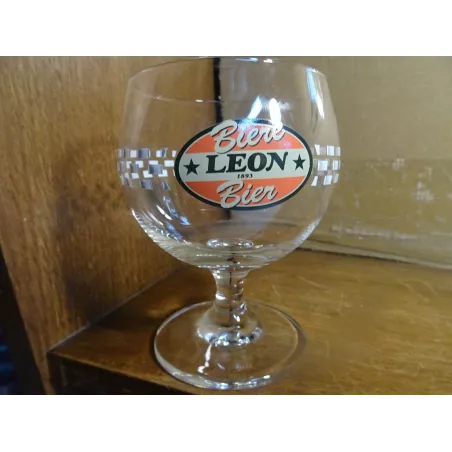 1 VERRE BIERE LEON 25CL HT 12.10CM