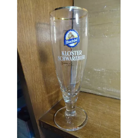 1 VERRE  KLOSTER SCHWARZBIER 30CL HT 21.40CM