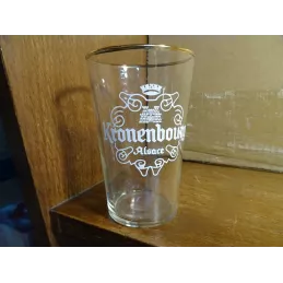 1 VERRE  KRONENBOURG  25CL HT 10.80CM