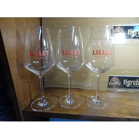 3 VERRES LILLET HT 22.50CM