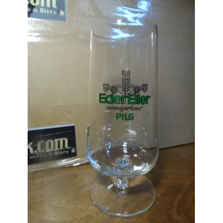 1 VERRE  EDER BIER 40CL HT.17CM