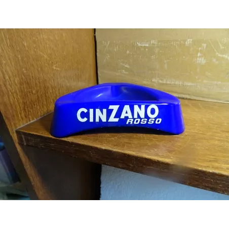 CENDRIER  CINZANO 14CM X14CM X14CM  EN OPALINE