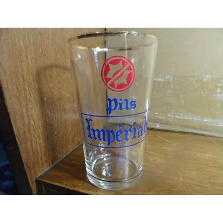 1 VERRE  PILS IMPERIALE 25CL  LA MEUSE  HT 11.80CM