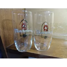 2 VERRES  MONCHENBRAU LA MEUSE 25CL HT 12CM
