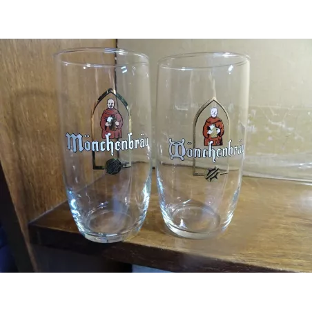 2 VERRES  MONCHENBRAU LA MEUSE 25CL HT 12CM