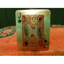 BOITE A CARTES   10CM X8CM  EN LAITON/CUIVRE