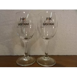 2 VERRES  FLOC DE GASCOGNE  6 CL