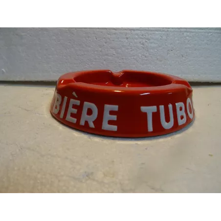 CENDRIER  EMAILLE BIERE TUBORG DIAMETRE 15CM