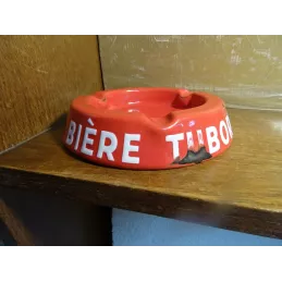 CENDRIER  EMAILLE BIERE TUBORG DIAMETRE 15CM