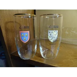 2 VERRES LA MEUSE 25CL  HT 12.60CM