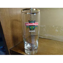 1 VERRE GOLDEN-KENIA  25CL HT 14.60CM  BRASSERIE  HUYGHE  BELGIQUE