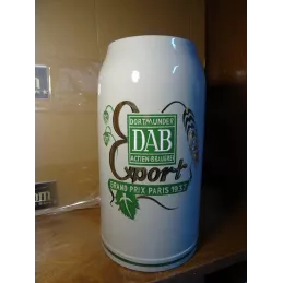 CHOPE DAB 3 LITRES EN GRES LETTRAGE EMAILLE HT 26.50CM