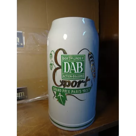 CHOPE DAB 3 LITRES EN GRES LETTRAGE EMAILLE HT 26.50CM