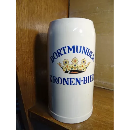 CHOPE KRONEN-BIER GRES 1 LITRE  HT 18.70CM