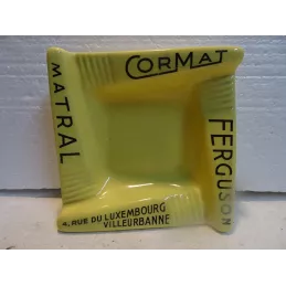 CENDRIER  TRACTEUR  FERGUSON CORMAT MATRAL  13.70CM X13.70CM