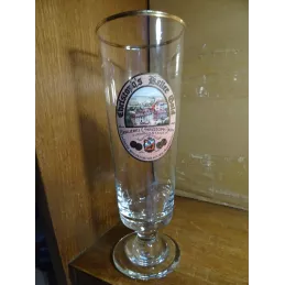 1 VERRE  CHRISTOPH KELLER GOLD 50CL HT 23.50CM