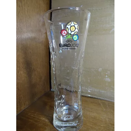 1 VERRE CARLSBERG 25CL HT.19.40CM EURO 2012