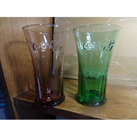 2 VERRES COCA-COLA McDO 30CL HT.14.20CM