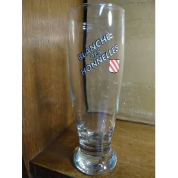 1 VERRE  BLANCHE DES  HONNELLES 25CL HT.18CM