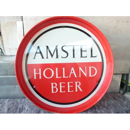 PLATEAU AMSTEL EN TOLE  DIAMETRE 29CM