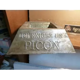 1 SOCLE PICON EN ZING 25X 25 X8