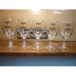 5 VERRES PORTO FEIST 10CL HT 12CM