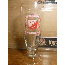 1 VERRE  WALLISER SPEZIALBIER 30CL HT.17.50CM