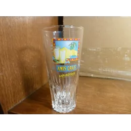 1 VERRE ANIS GRAS  MAURESQUE  HT 12.20CM