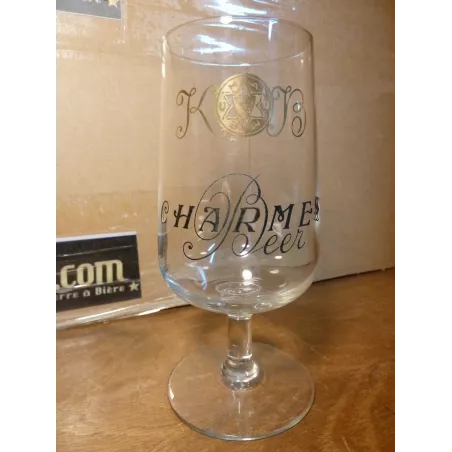 1 VERRE KB CHARMES BEER 25/30CL HT 15.80CM