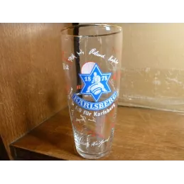 1 VERRE KARLSBERG 25CL HT 14.20CM