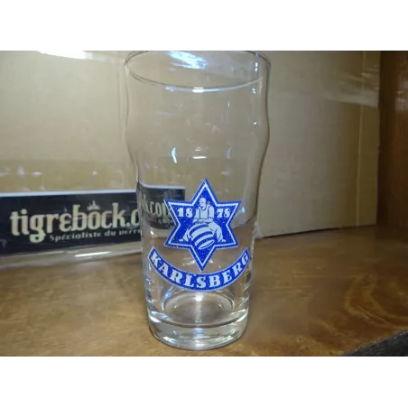 1 VERRE KARLSBERG BOCK ANGLAIS 25CL HT.13.20CM