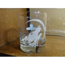 1 VERRE  ERISTOF LOUP 17CL HT.8.50CM