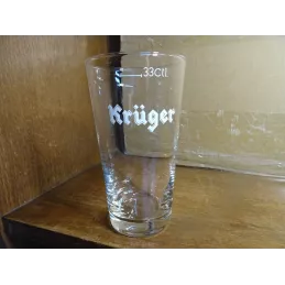 1 VERRE KRUGER 33CL HT.13.80CM