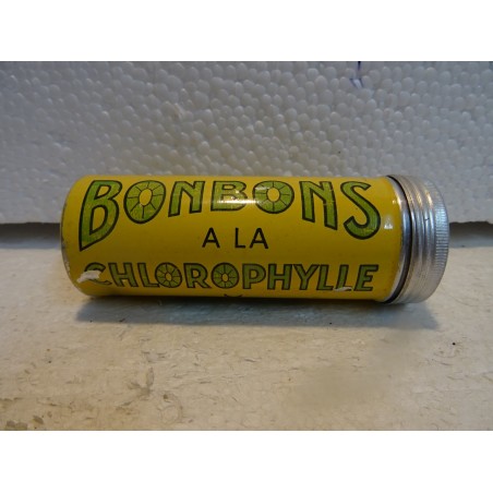 TUBE DE BONBONS A LA CHLOROPHYLLE 9CMX3.50CM
