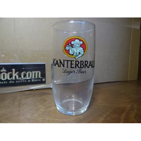 6 VERRES KANTERBRAU LAGER BEER  25CLHT 12CM