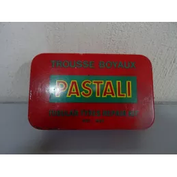 BOITE TROUSSE BOYAUX EN TOLE/ PLASTIQUE 12CM X7.50CM X3.30CM