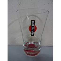 6 VERRES MARTINI  FOND ROUGE HT. 12.60CM