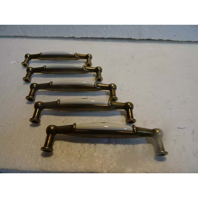 Lot De 4 Poignées De Porte, 60 Mm X 44 Mm, En Forme De Feuille