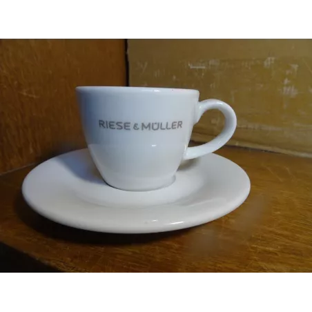 6 TASSES A CAFE  RIESE&MULLER  + 6 SOUS TASSES